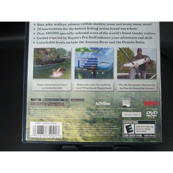 Rapala Pro Fishing (PS2, Playstation 2, 2004) w/ Manual Complete CIB - Picture 6 of 10